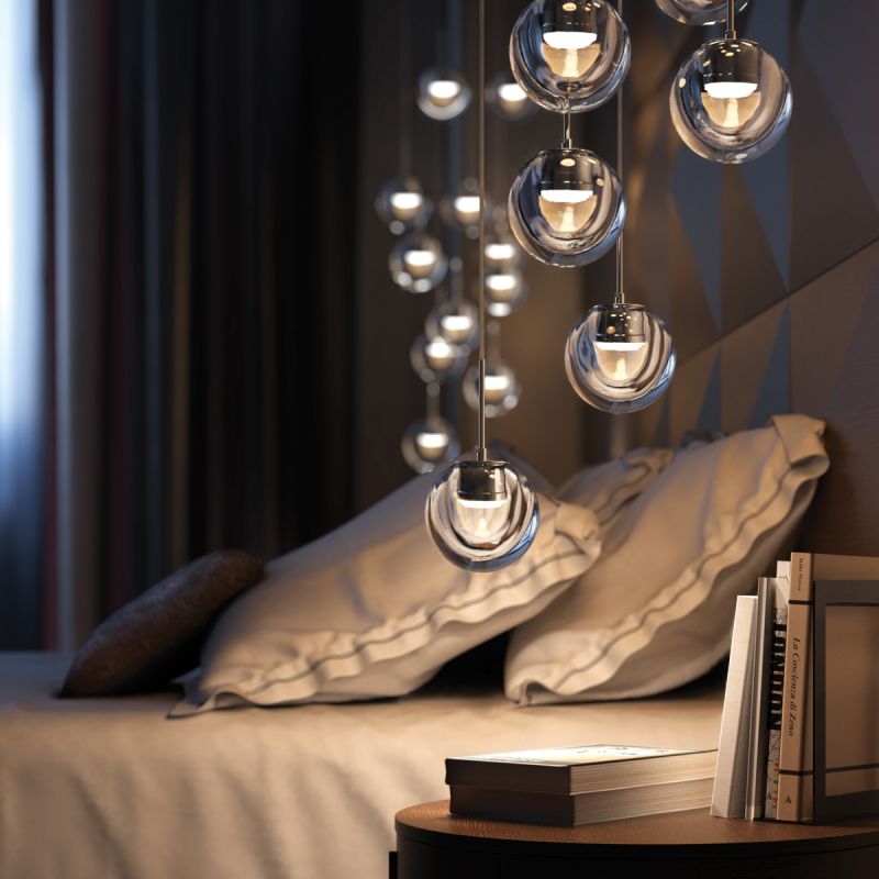 Kundalini - Juego de 5 lámparas colgantes Dew