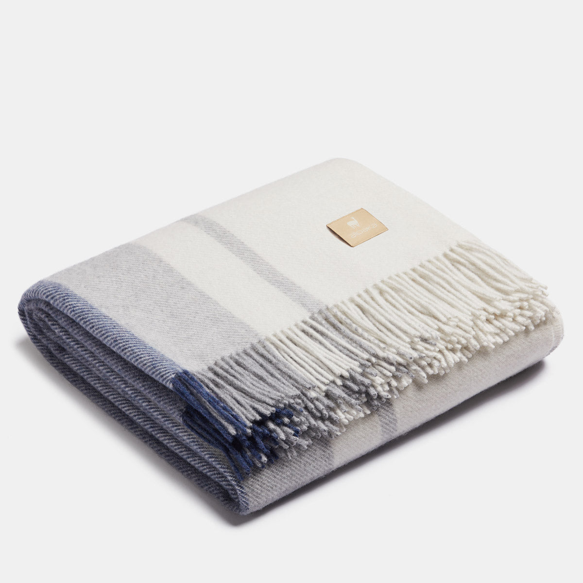 Natural Alpaca Wool Throw - Classic