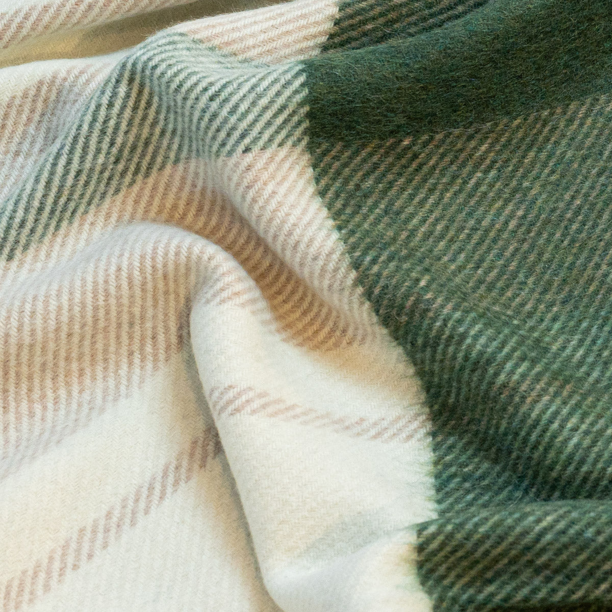 Natural Alpaca Wool Throw - Classic