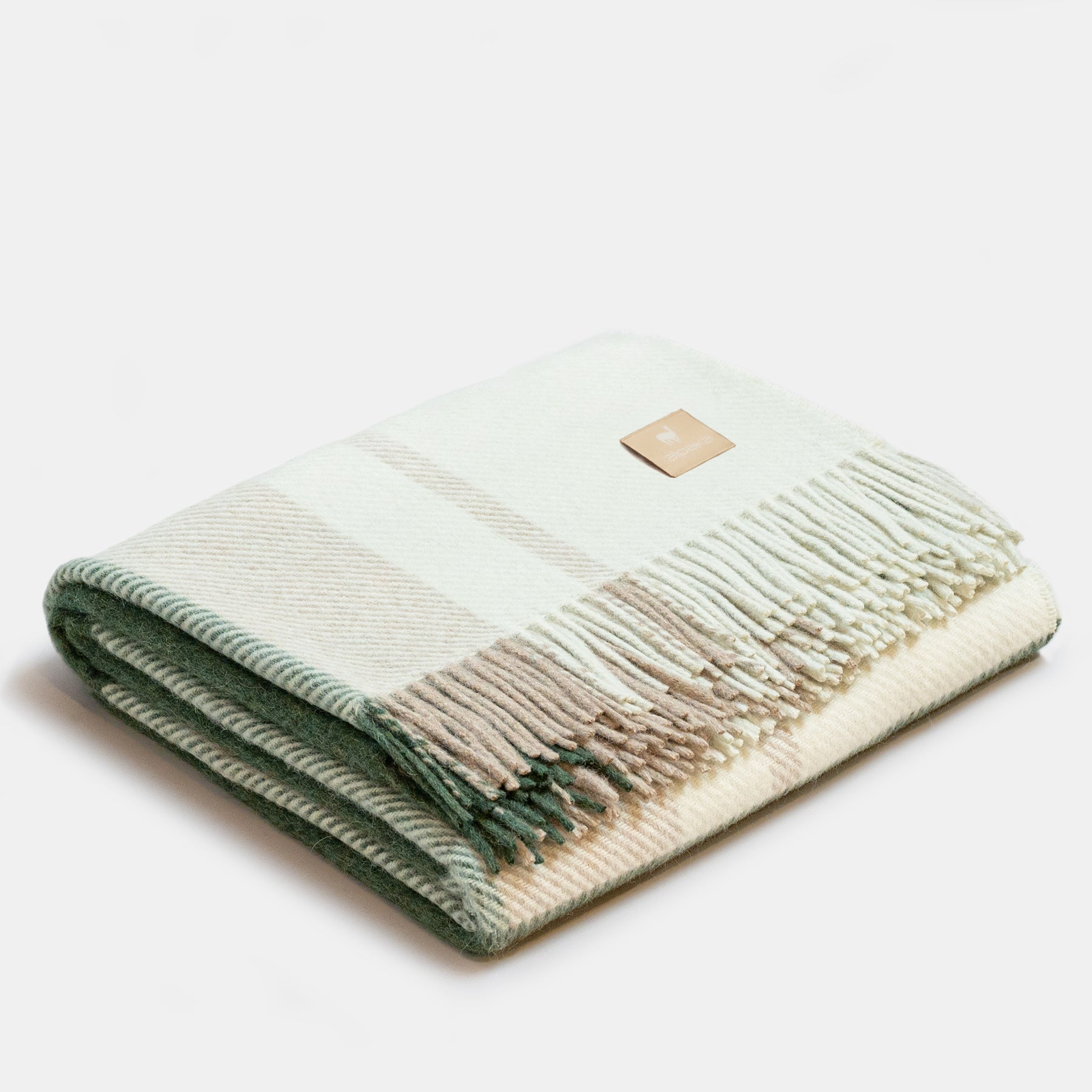 Natural Alpaca Wool Throw - Classic