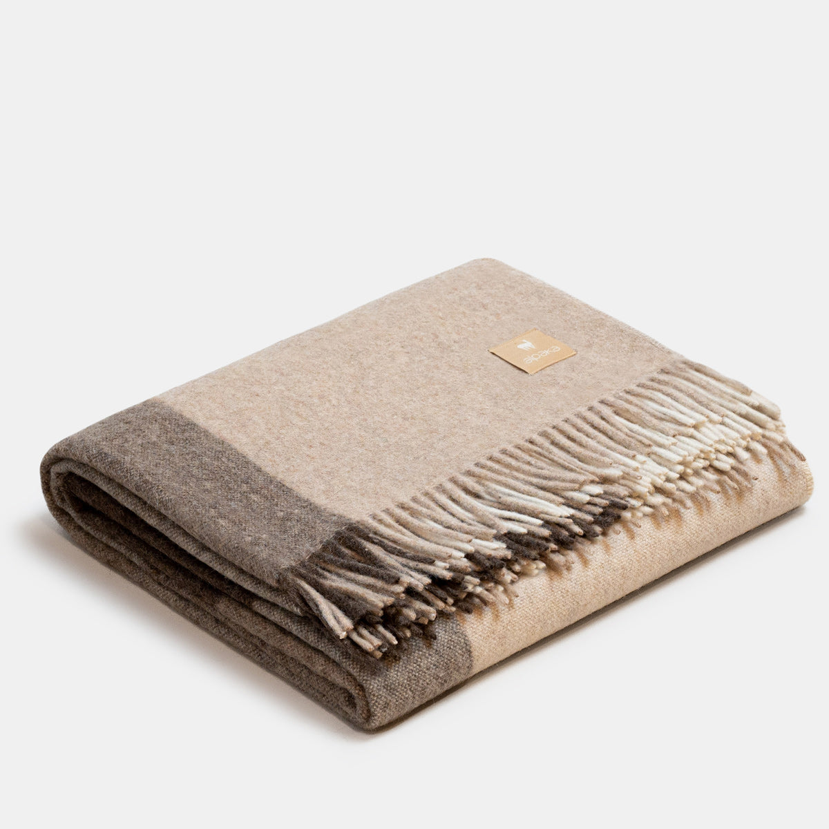 Natural Alpaca Wool Throw - Classic