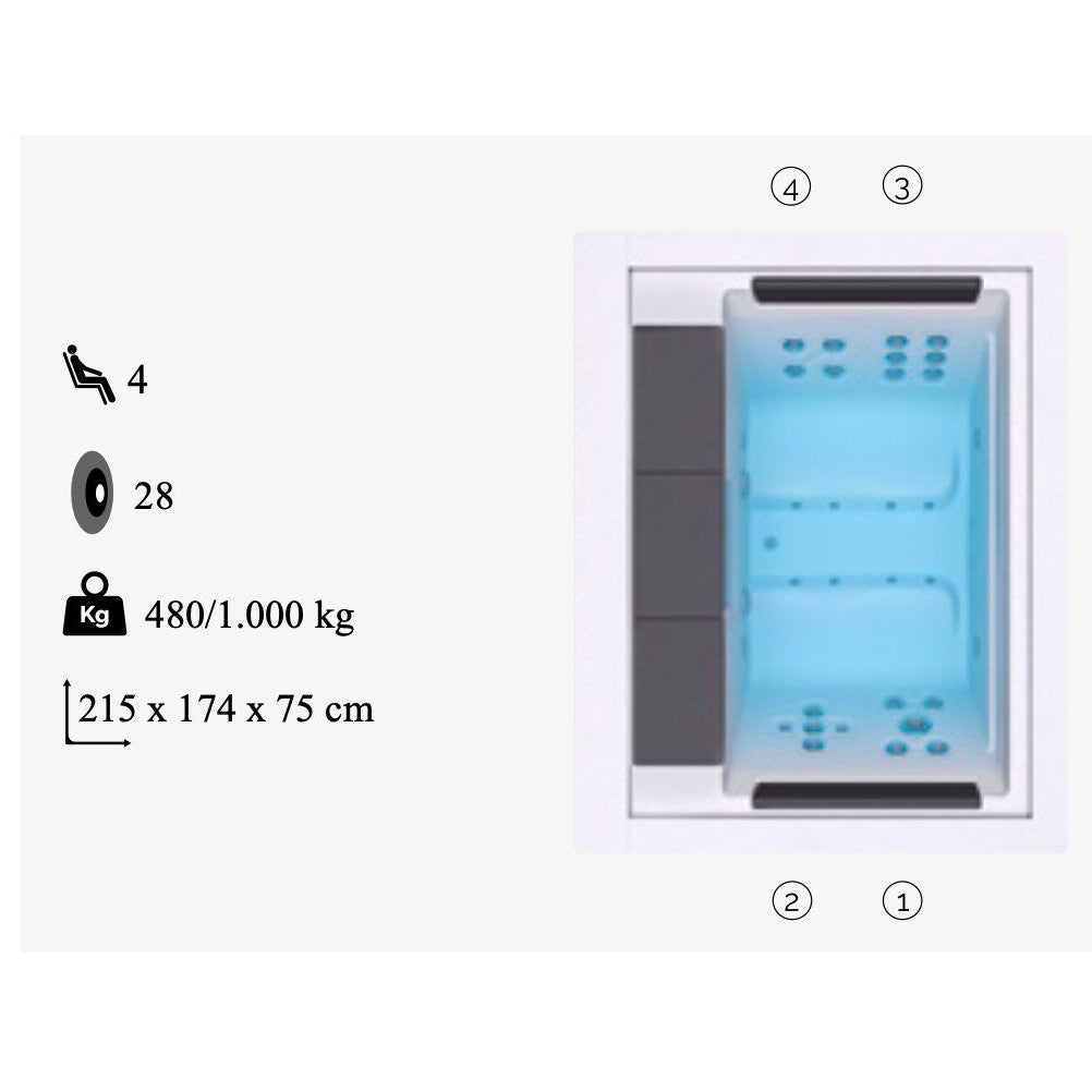 - Alpha Wellness - Whirlpool Intense Cube