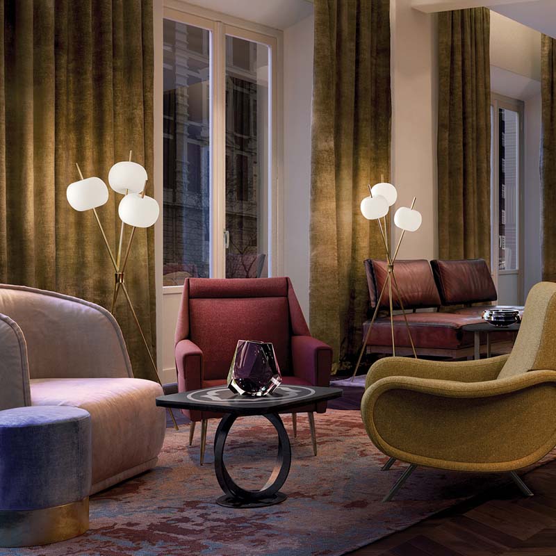 Kundalini - Lámpara de Pie LED Kushi Floor