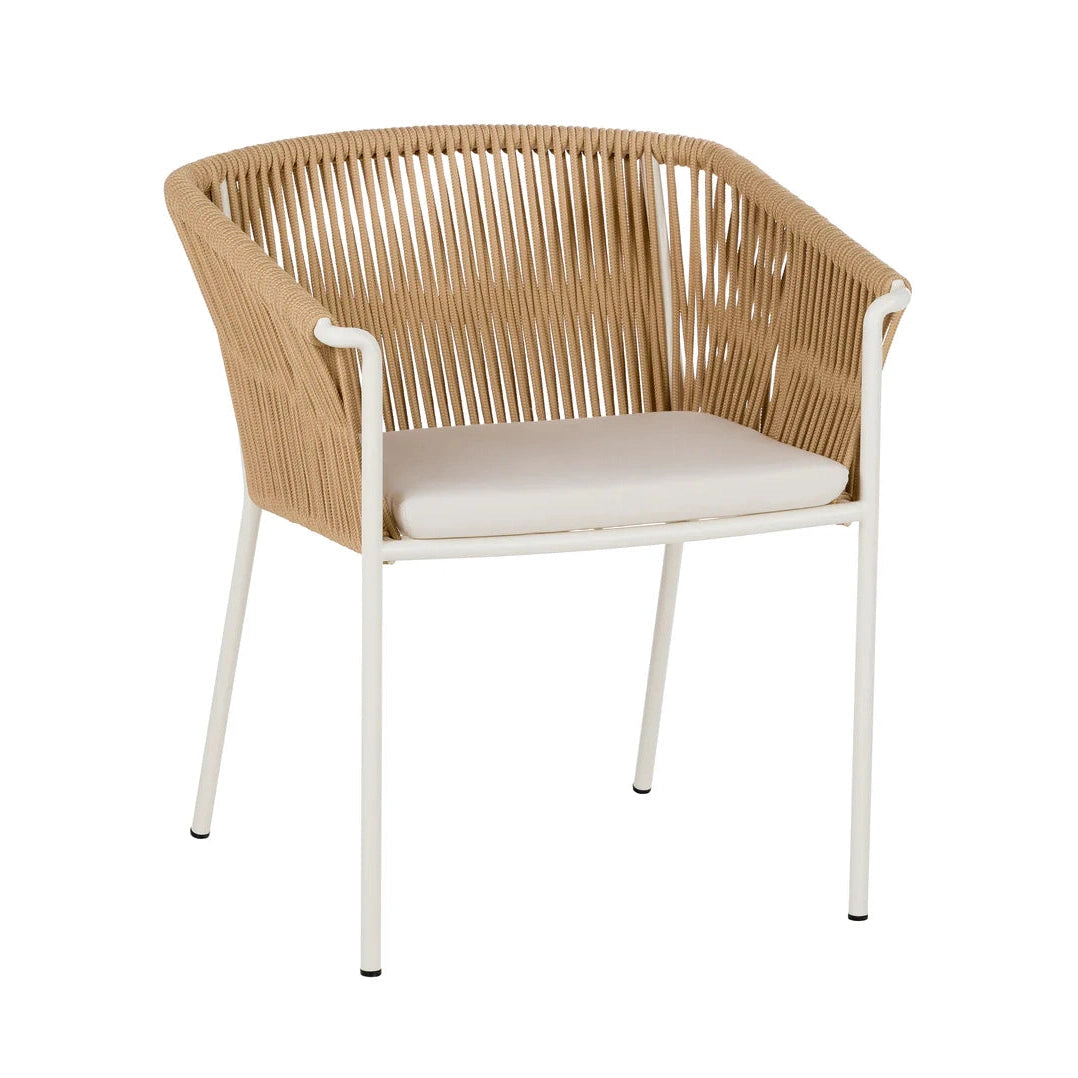 Punto - Silla con brazos de tejido