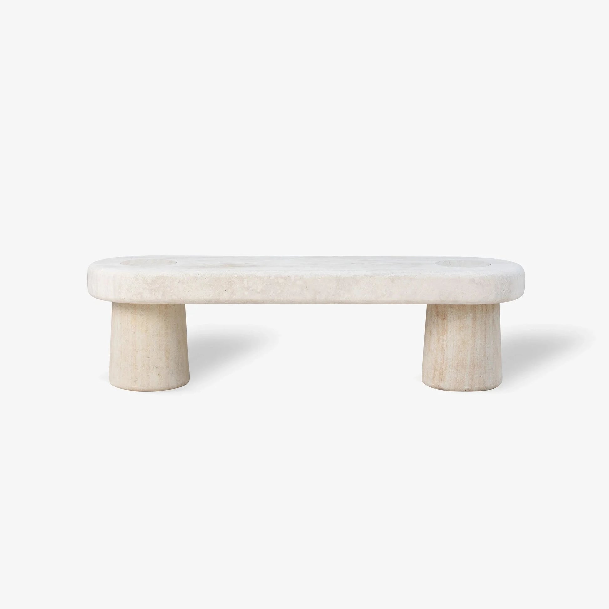 VELTHA® - CLIO banco de jardín de travertino