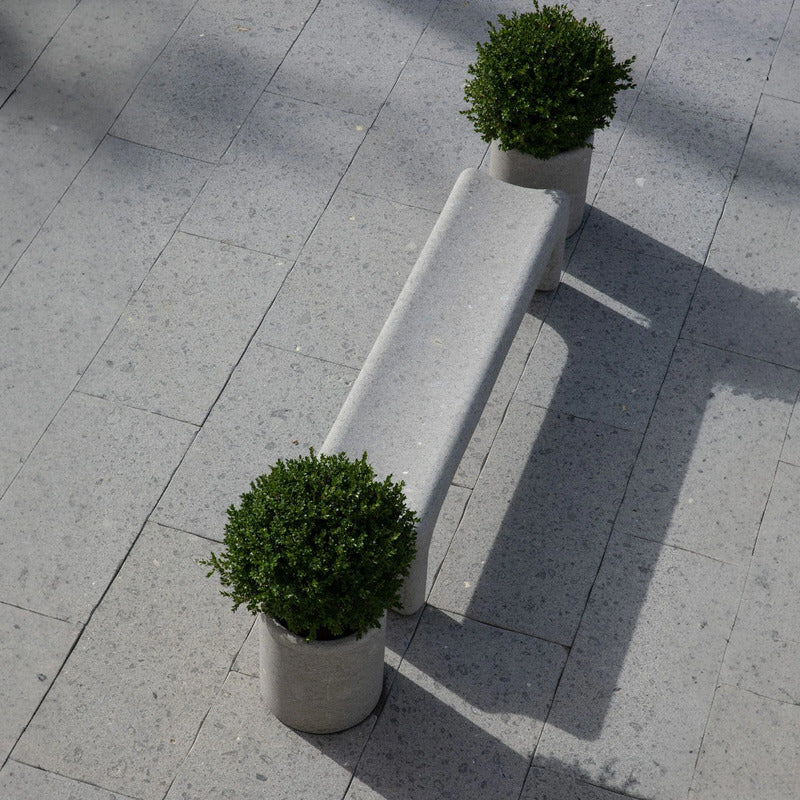 VELTHA® - TINIA banco de jardín de Peperino