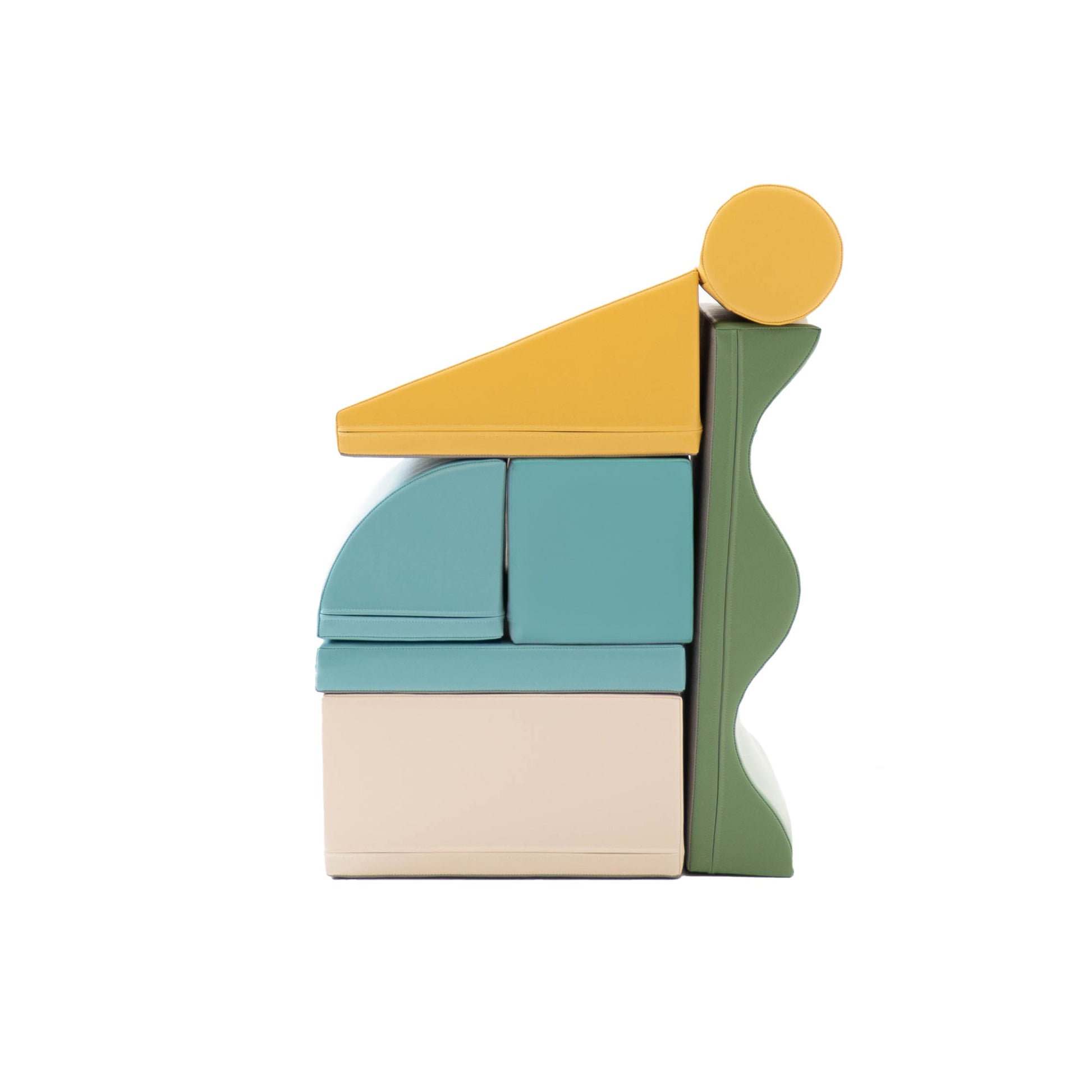 Soft Play 7 Foam Block Set - Light Pastel Discoverer