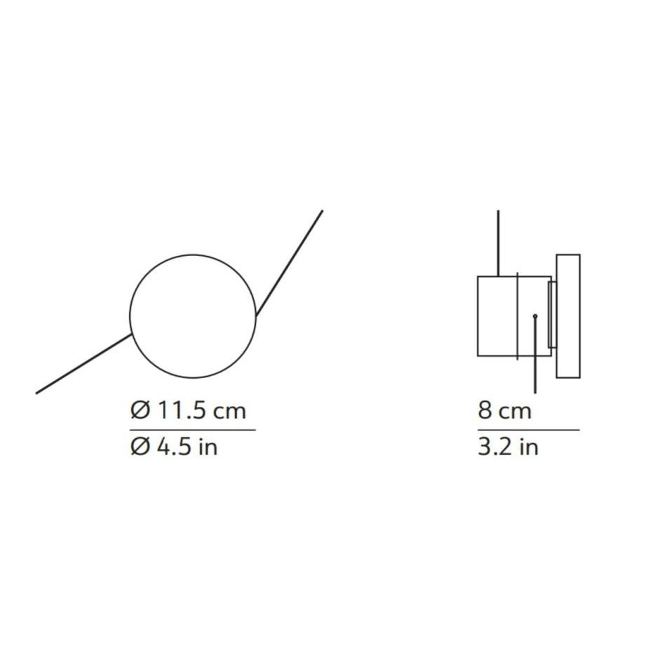 Kundalini - Lámpara de pared Azou con enchufe