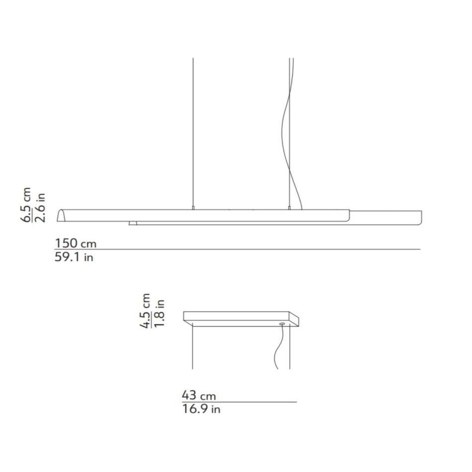 Kundalini - Lámparas de techo lineales Dala