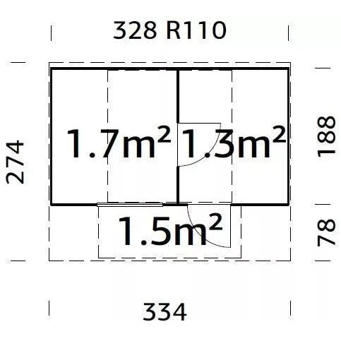 Palmako - Pavilion Hanna 20.3 m²