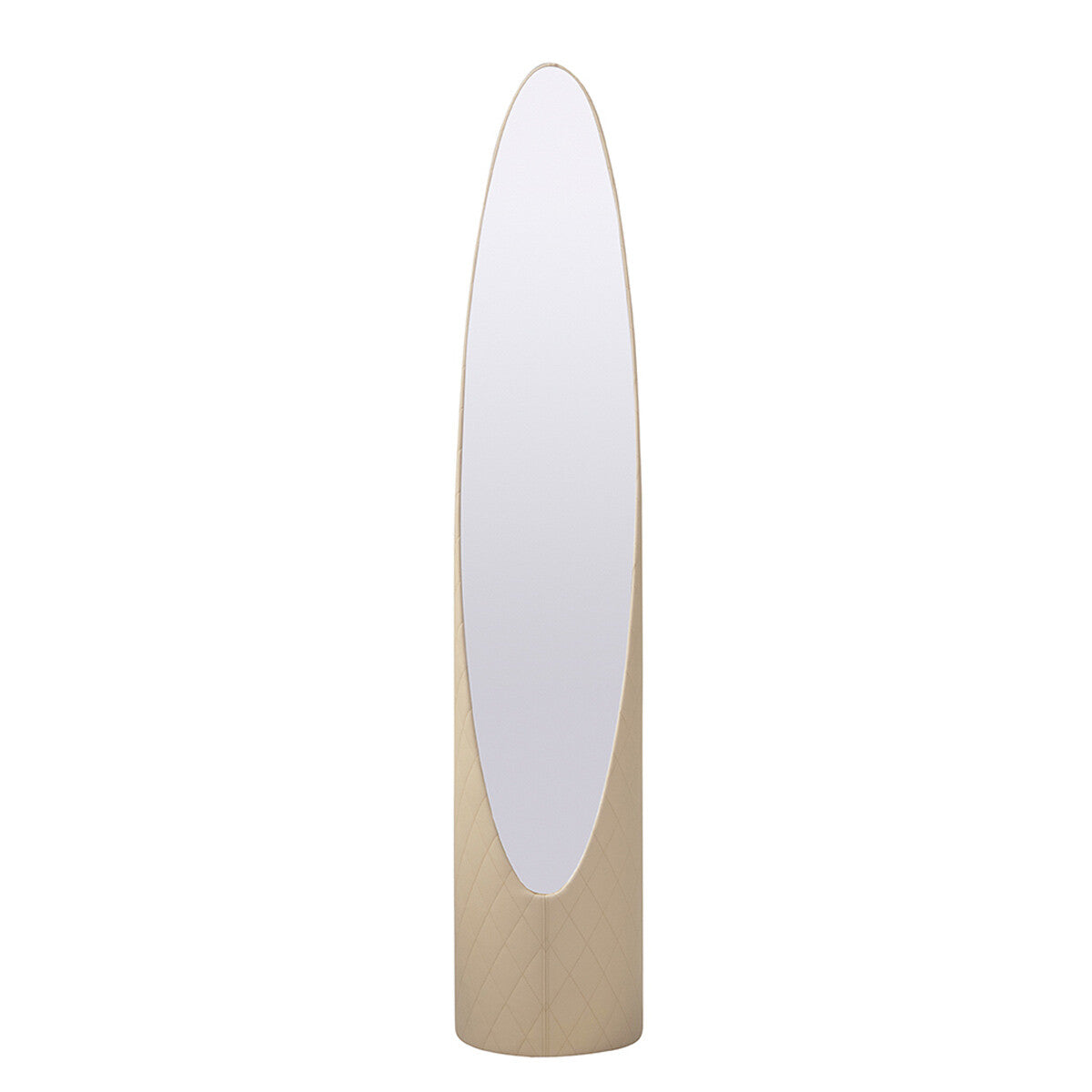 Tonin Casa - KOLONAKY ELITE T7526A Espejo de pie con revestimiento de cuero