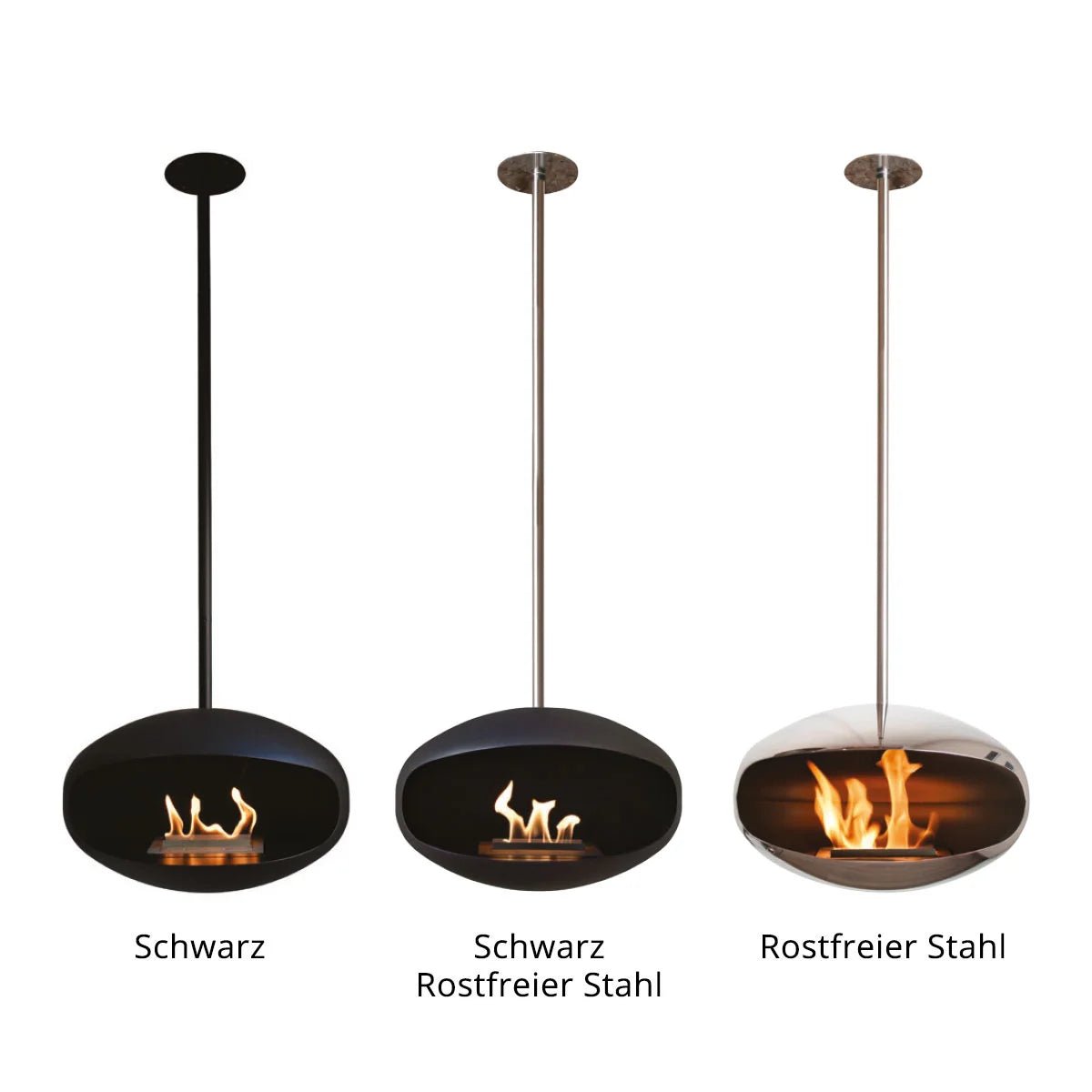 Cocoon Fires - Cocoon Aeris - Chimenea de etanol colgante en 3 variantes