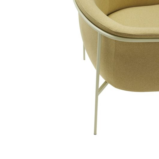 Hübsch - Silla Eyrie Lounge Amarilla