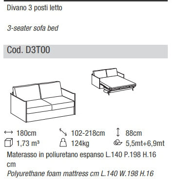 Ditre Italia - Sofá cama FREEDOM 2.0