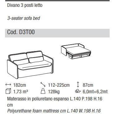 Ditre Italia - Schlafsofa LULÙ 2.0