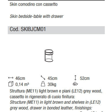 Ditre Italia - Mesita de noche Skin