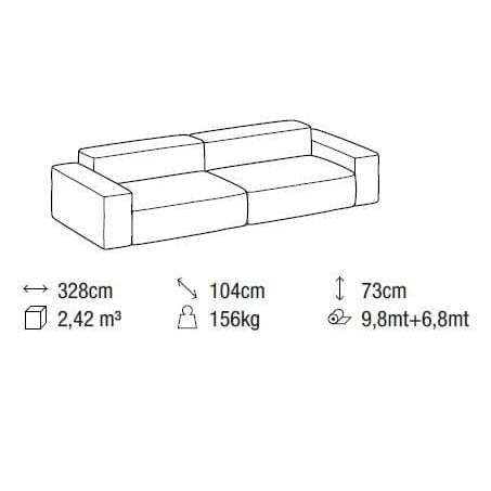 Ditre Italia - Sofá Modular Crossline