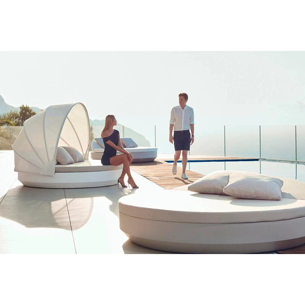 Vondom - Vela Daybed redondo con techo plegable
