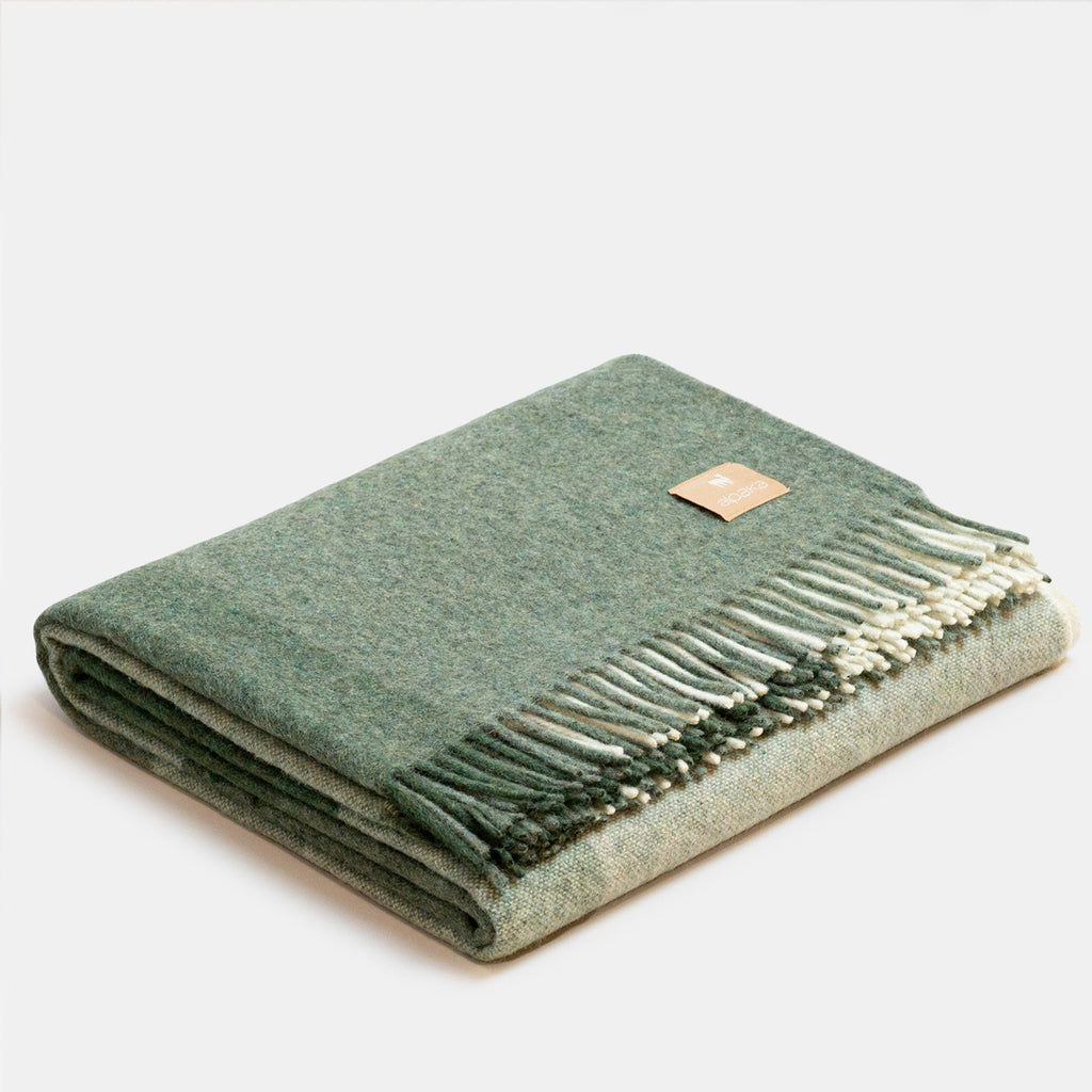 Natural Alpaca Wool Throw – Classic Tartan