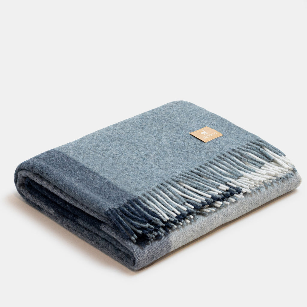 Natural Alpaca Wool Throw – Classic Tartan