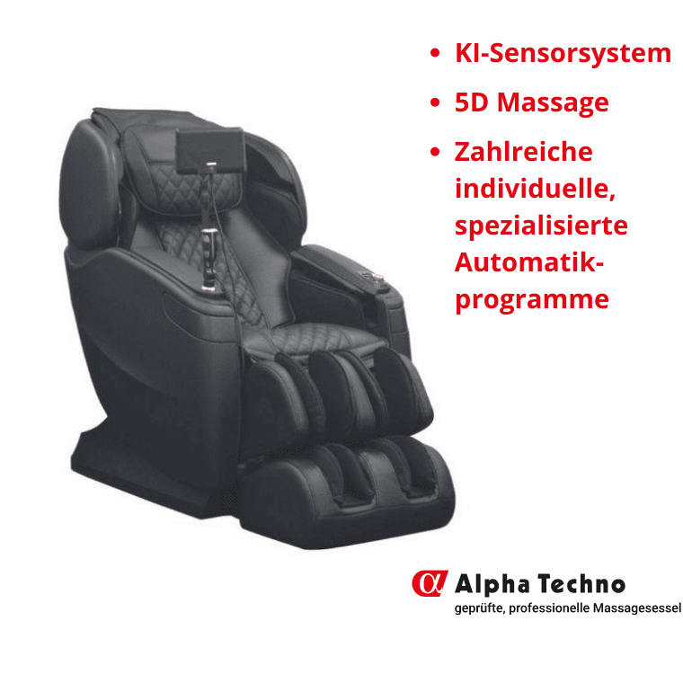 Alpha Techno - Sillón de masajes AT-629 Premium "Chair Doctor - AI