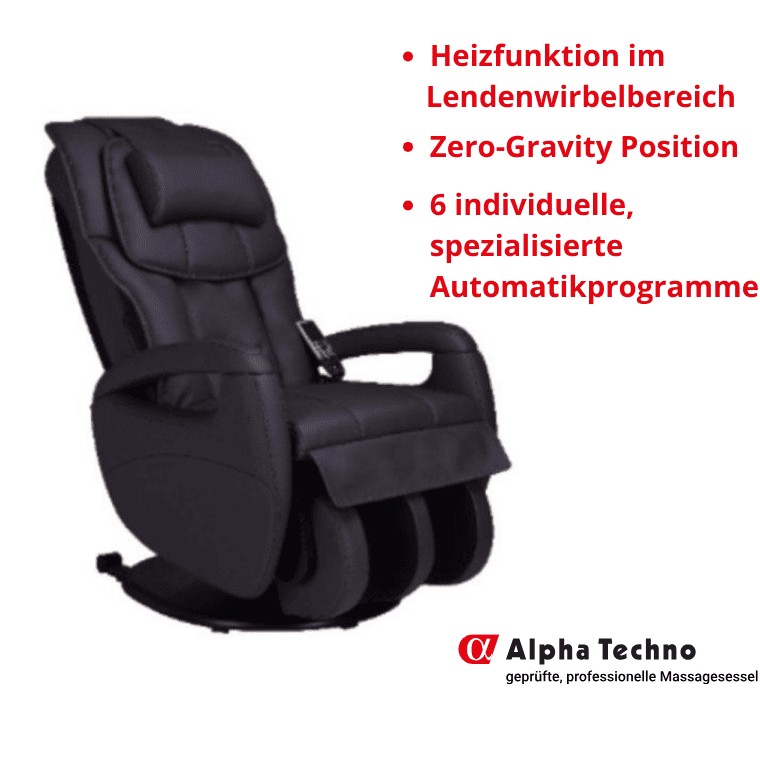 Alpha Techno - Sillón de masajes AT-799i Comfort Plus