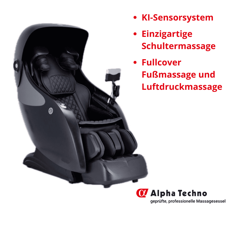 Alpha Techno - Sillón de masaje AT-8701 Premium KI