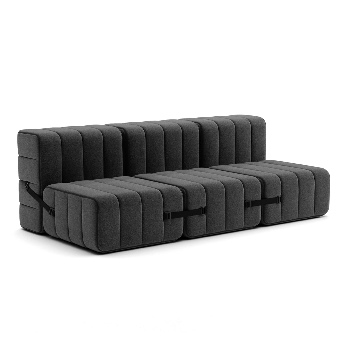 Ambivalenz - Curt Sofa Set 6 Dunkelgrau