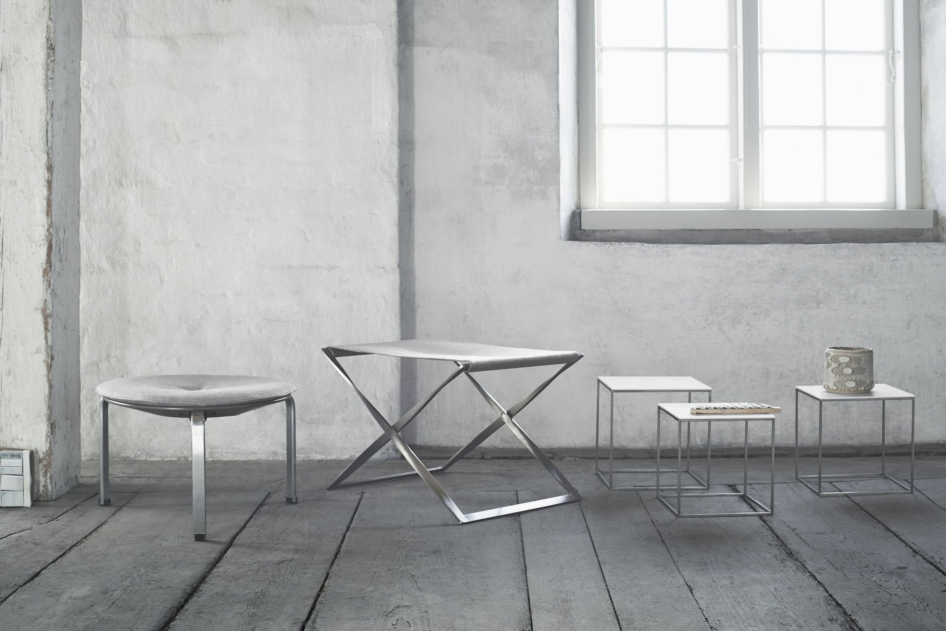 Fritz Hansen - Set de 3 Mesas Auxiliares PK71™