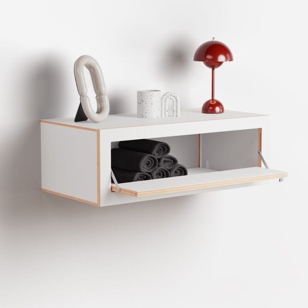 Ambivalencia - Fläpps Box Consola de pared Blanca