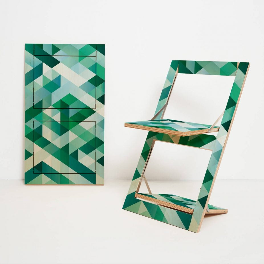 Ambivalencia - Fläpps silla plegable Criss Cross Verde