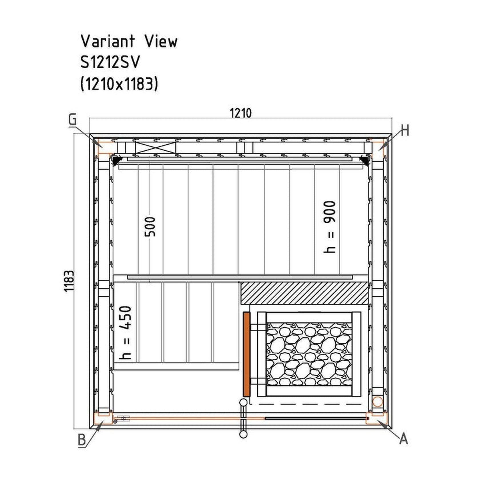   - Harvia  - Saunakabine Variant View Mini                              