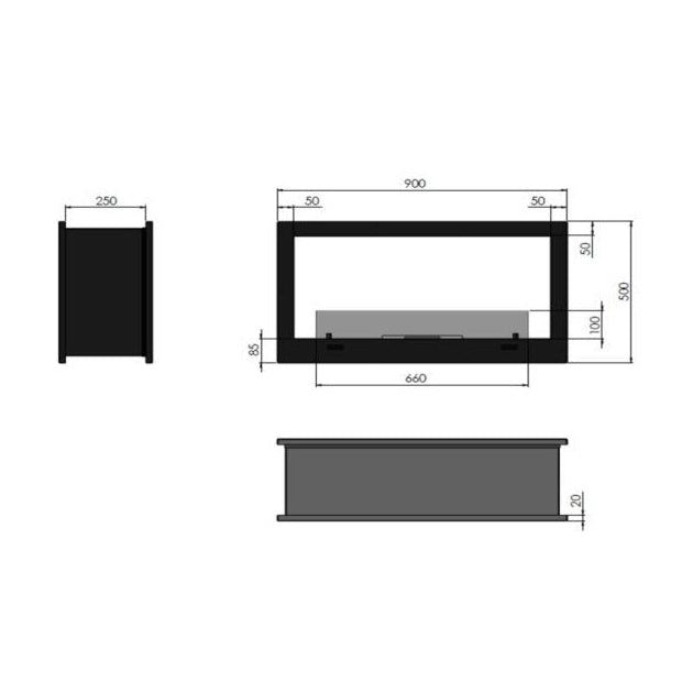 - Infire - Ethanol fireplace insert Insert 600