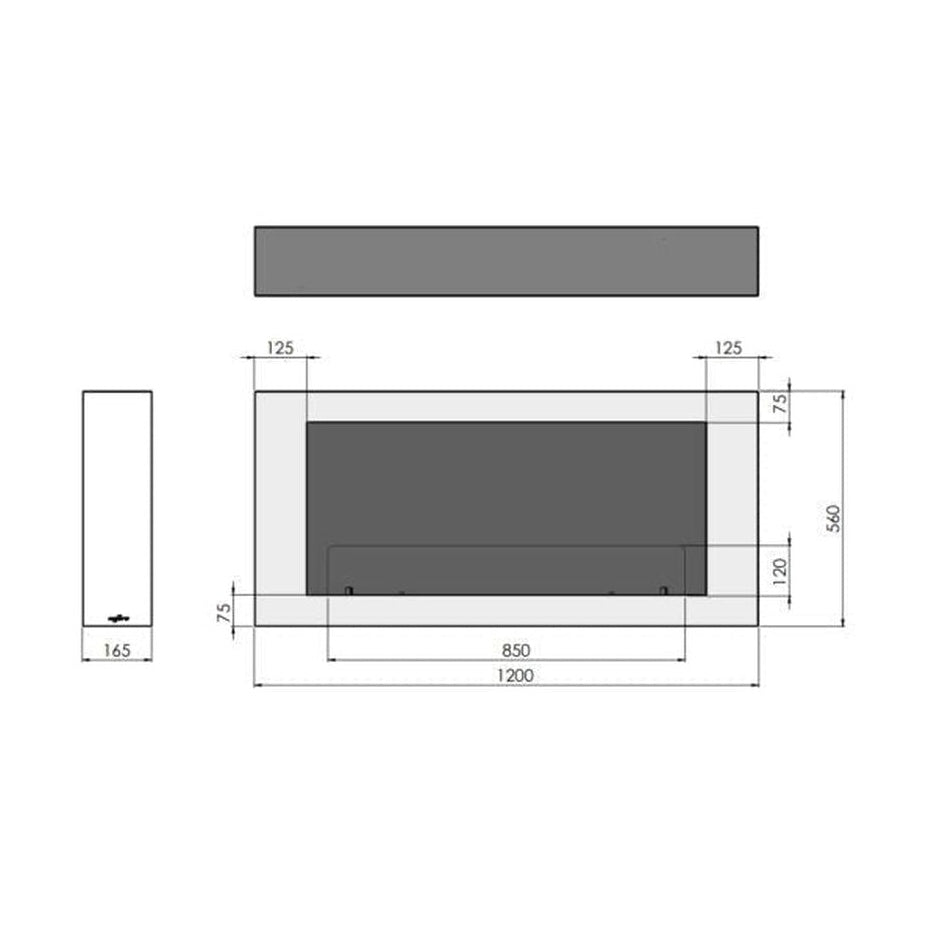 - Infire - Ethanol fireplace Murall 1000
