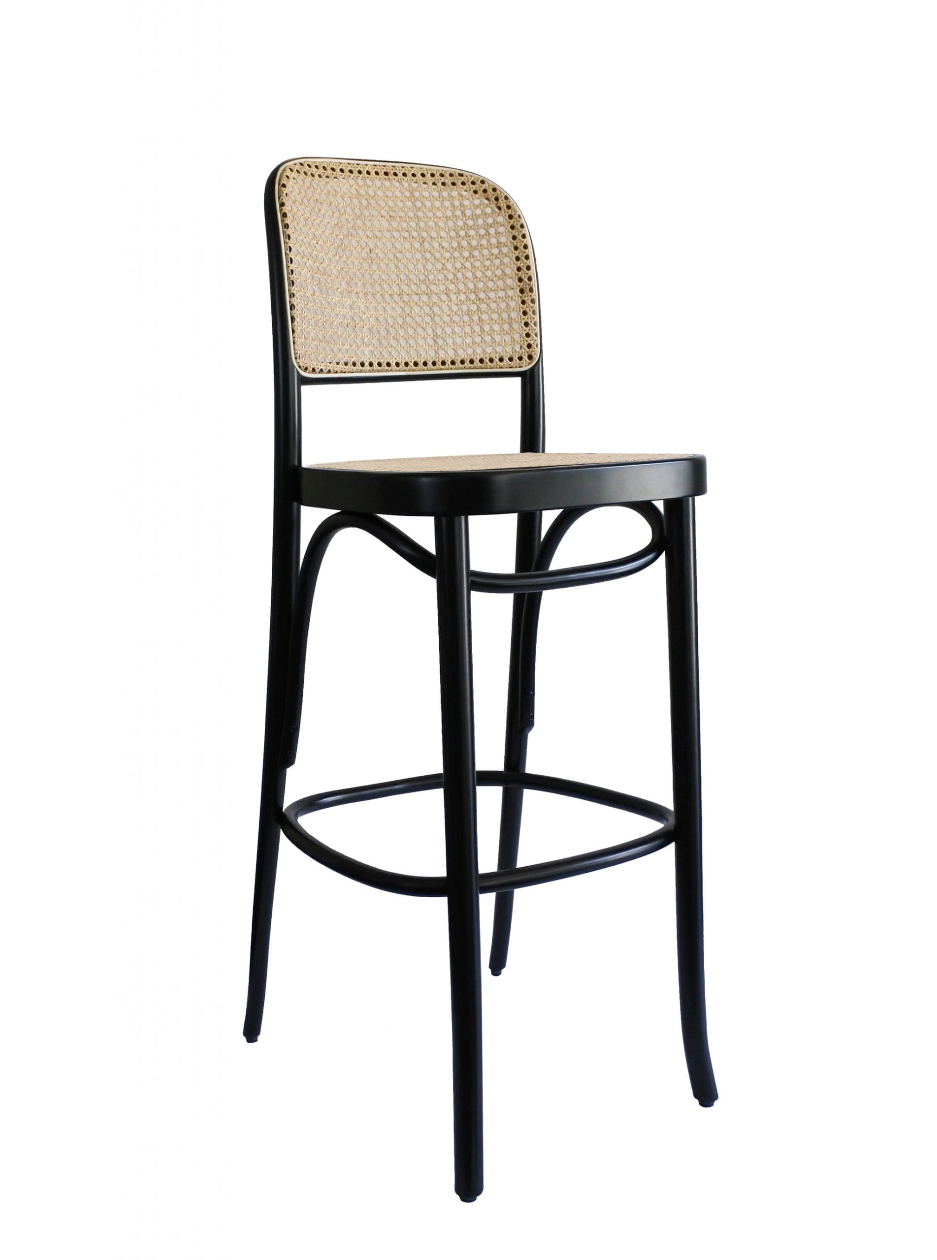 GTV Thonet - Silla de bar N.811 con mimbre vienés