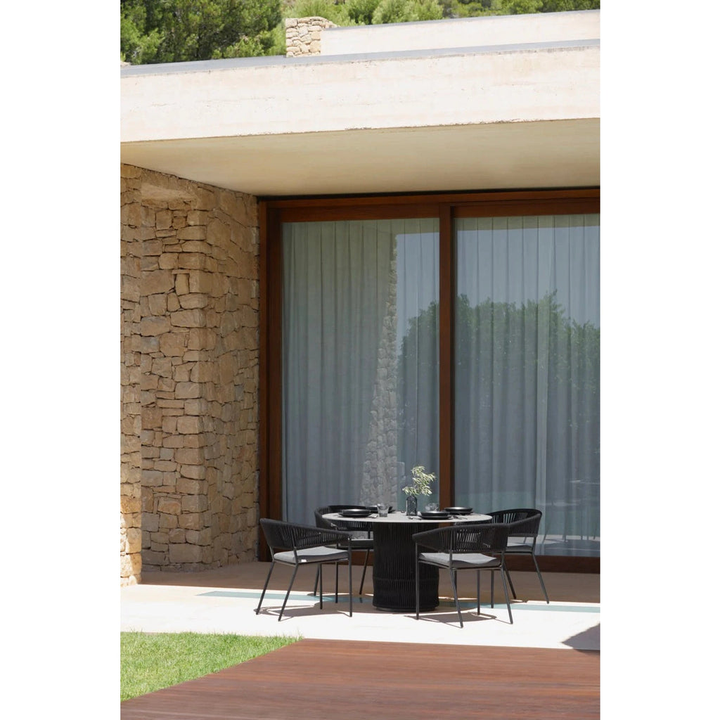 Point - Mesa de comedor trenzada ø 120 cm