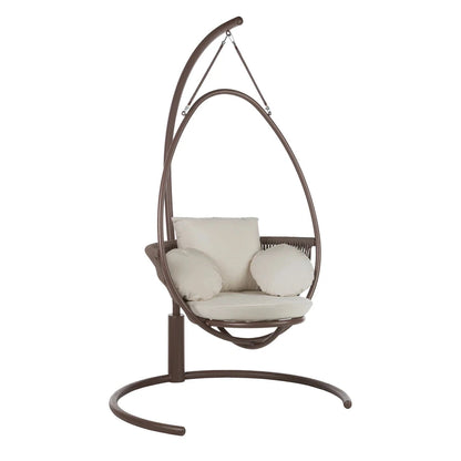 Punto - Silla colgante de tejido con soporte