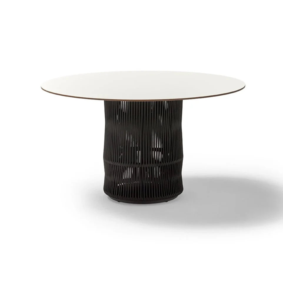 Point - Mesa de comedor trenzada ø 120 cm