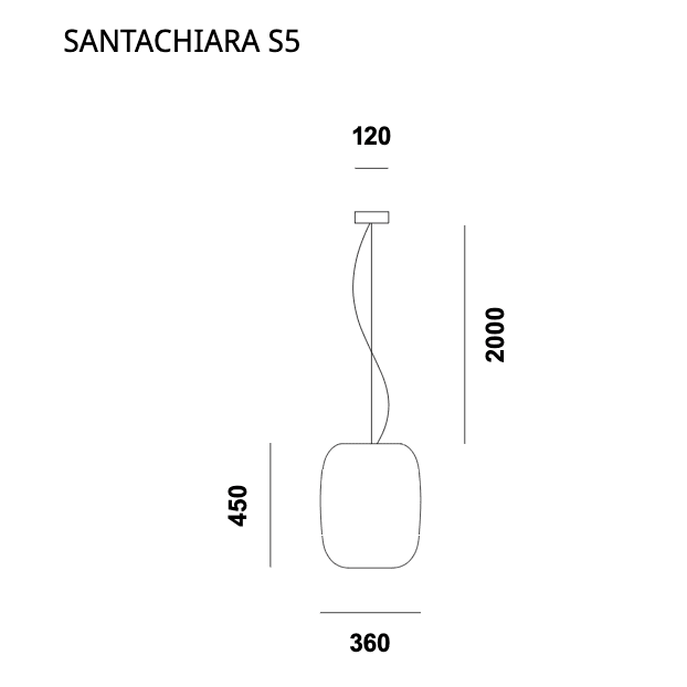   - Prandina - Deckenleuchte Santachiara S5                              