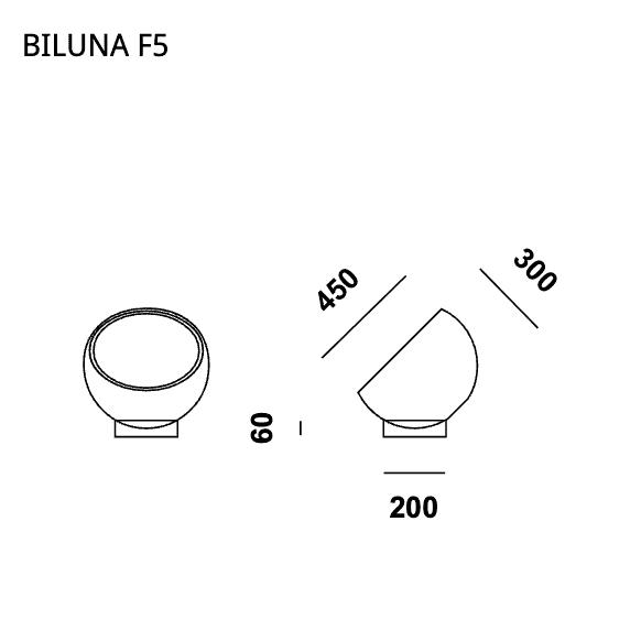  Prandina - Prandina - Bodenleuchte Biluna F5                              