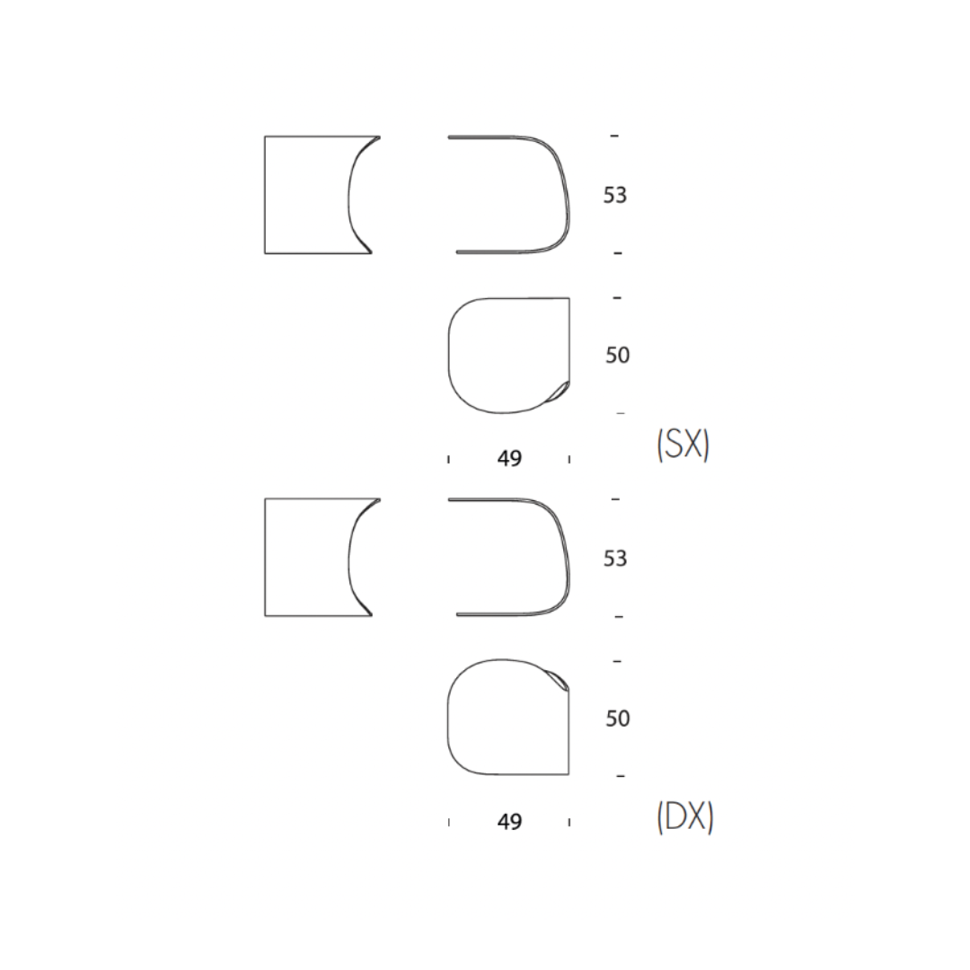 Tonin Casa - Amaranto 6811 mesa auxiliar