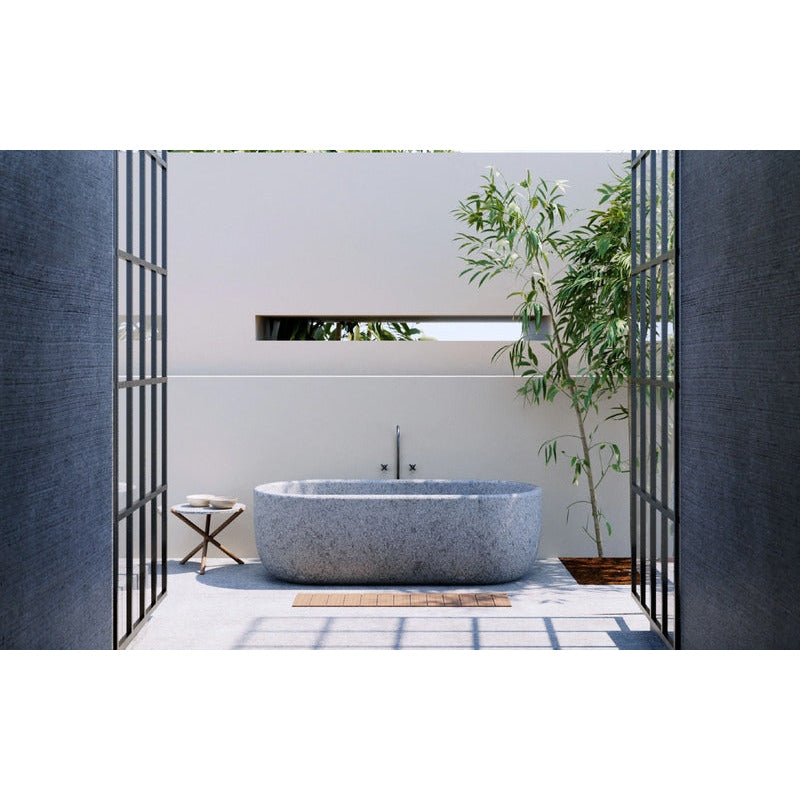 VELTHA® - AQUA Bañera ovalada de peperino