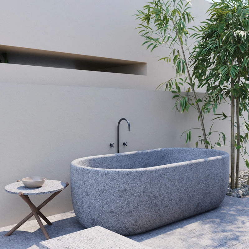 VELTHA® - AQUA Bañera ovalada de peperino