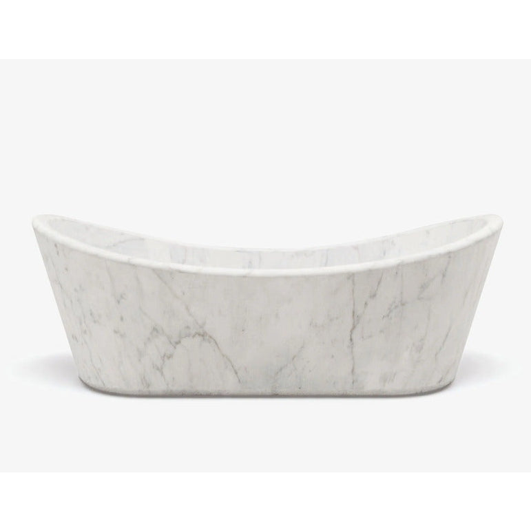 VELTHA® - CARESI Bañera independiente de mármol de Carrara
