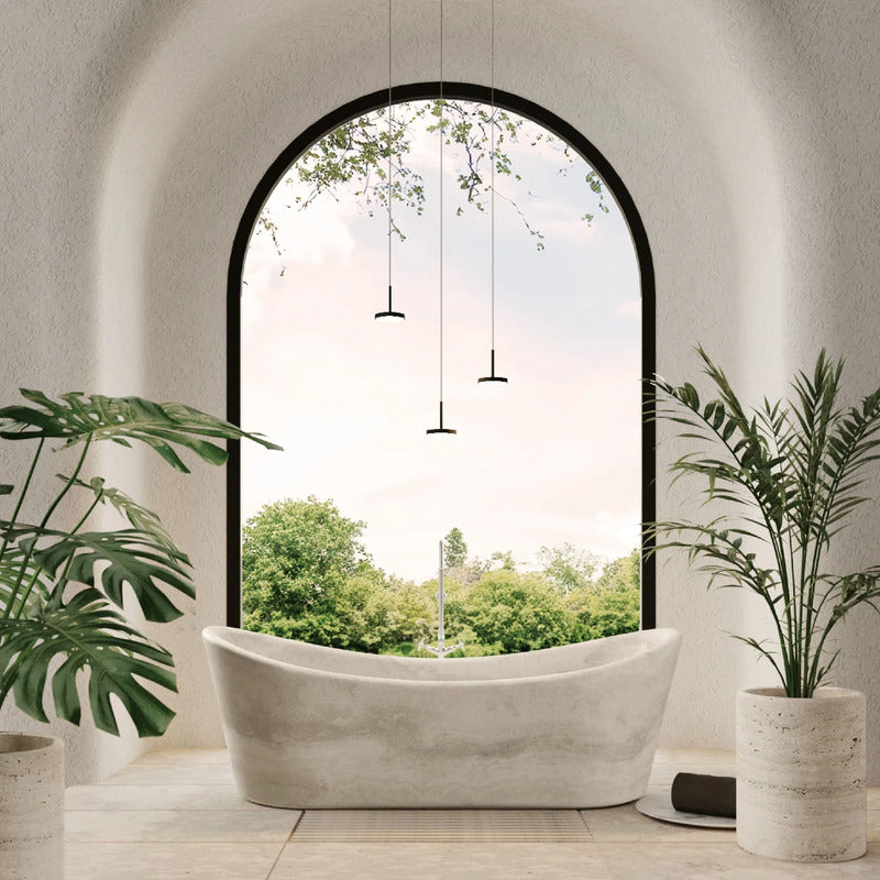 VELTHA® - CARESI Bañera independiente de travertino
