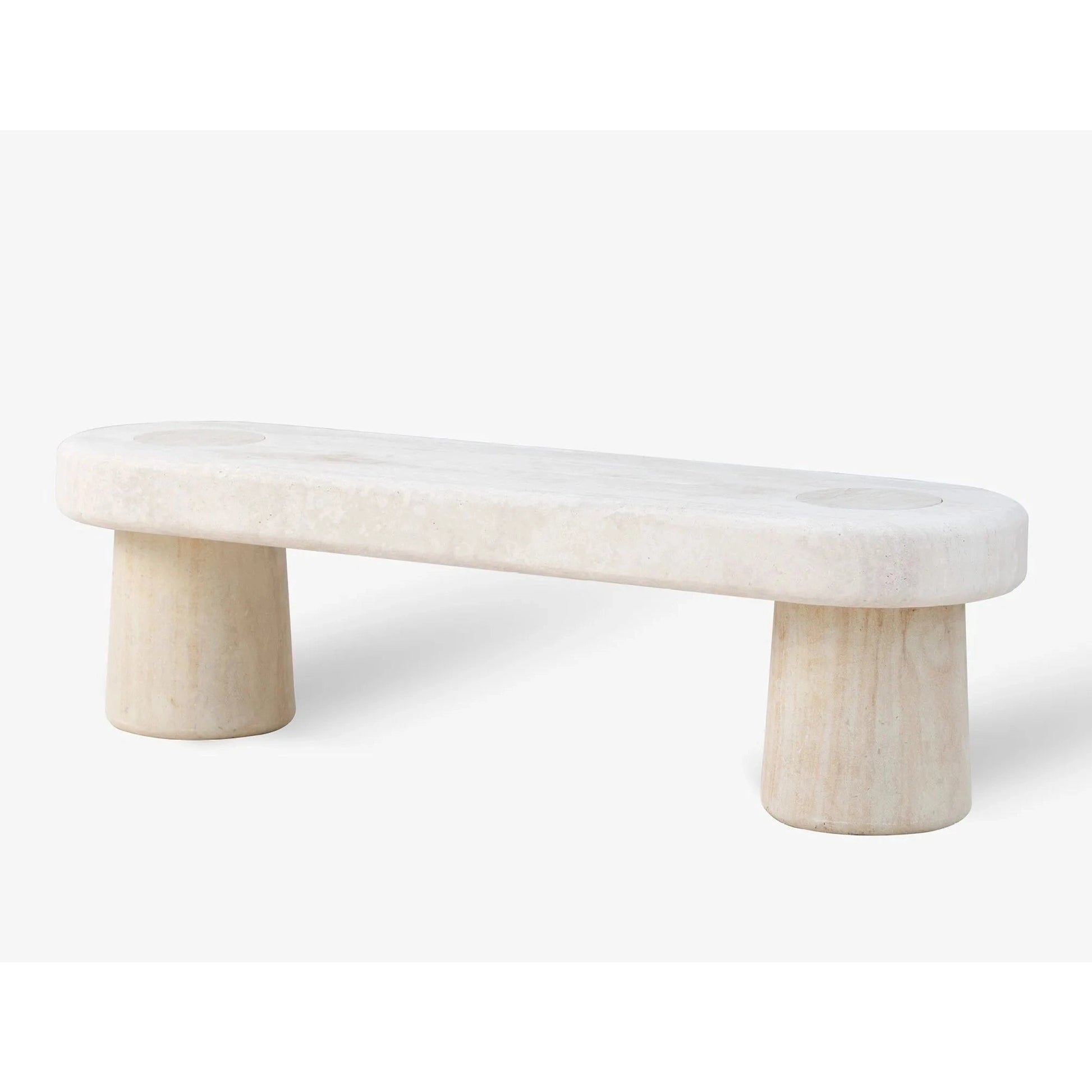 VELTHA® - CLIO banco de jardín de travertino