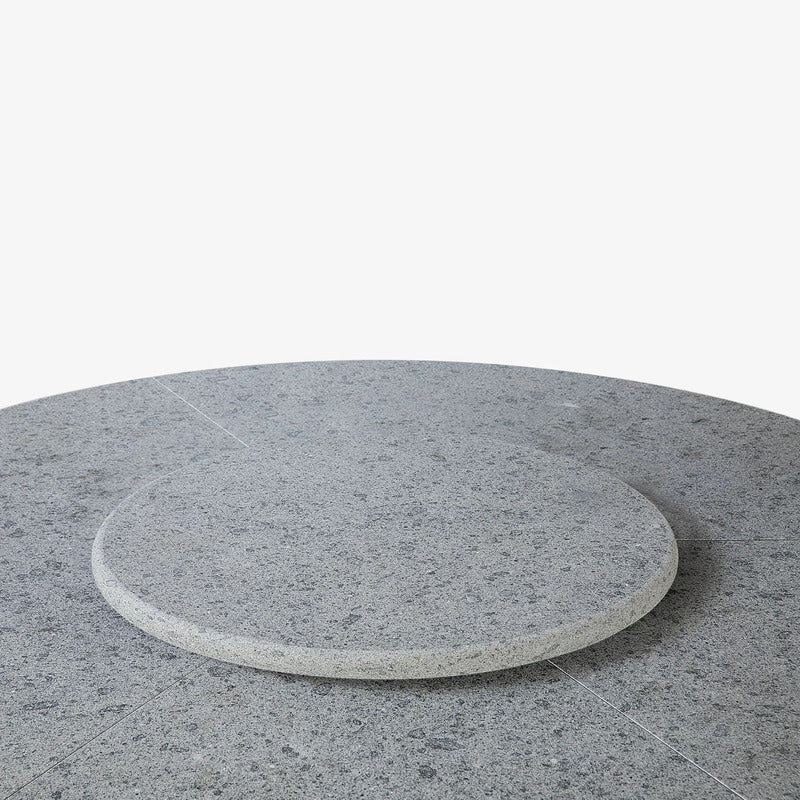 VELTHA® - Mesa redonda HERMU Peperino Lazy Susan