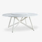 VELTHA® - Mesa redonda HERMU de mármol Carrara Lazy Susan