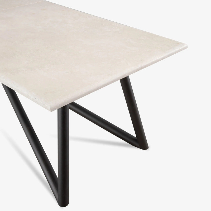 VELTHA® - Mesa rectangular LARTE Travertino