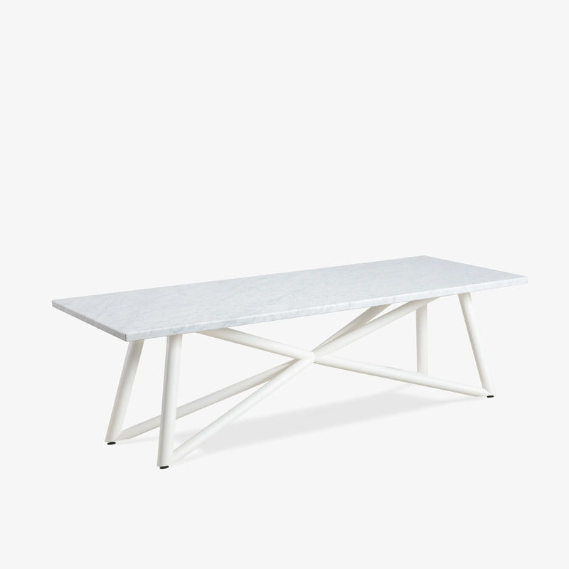VELTHA® - Mesa rectangular LARTE de mármol Carrara